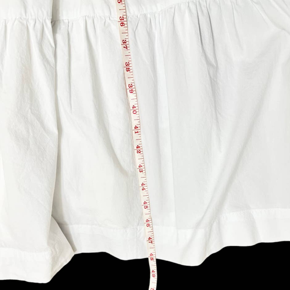 Madewell | Nwt Button-Front Tiered Midi Dress Nk4… - image 7